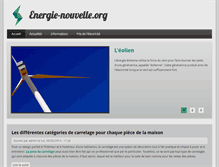Tablet Screenshot of energie-nouvelle.org